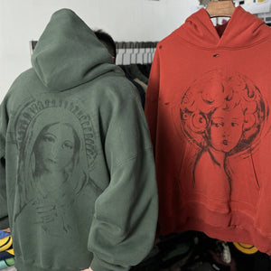 Yao Fashion Saint OF Michael Luxury Vintage Streetwear Pullover Sweatshirt Y2k Men Tops Oversize Casual Retro Hoodies For Men