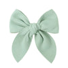 20Colors 5Inch Solid Cotton Bow With Safety Hairpin For Girl Hair Bows Handmade Bowknot Hair Clip Headwear Kids Hair Accessories