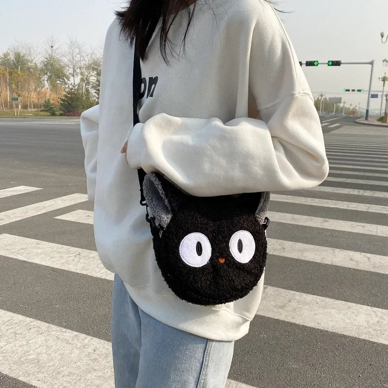 Japanese Style Kawaii Bag Women Cartoon Plush Shoulder Bag for Women 2024 New Crossbody Bag Small Phone&Purse Bolsa Feminina