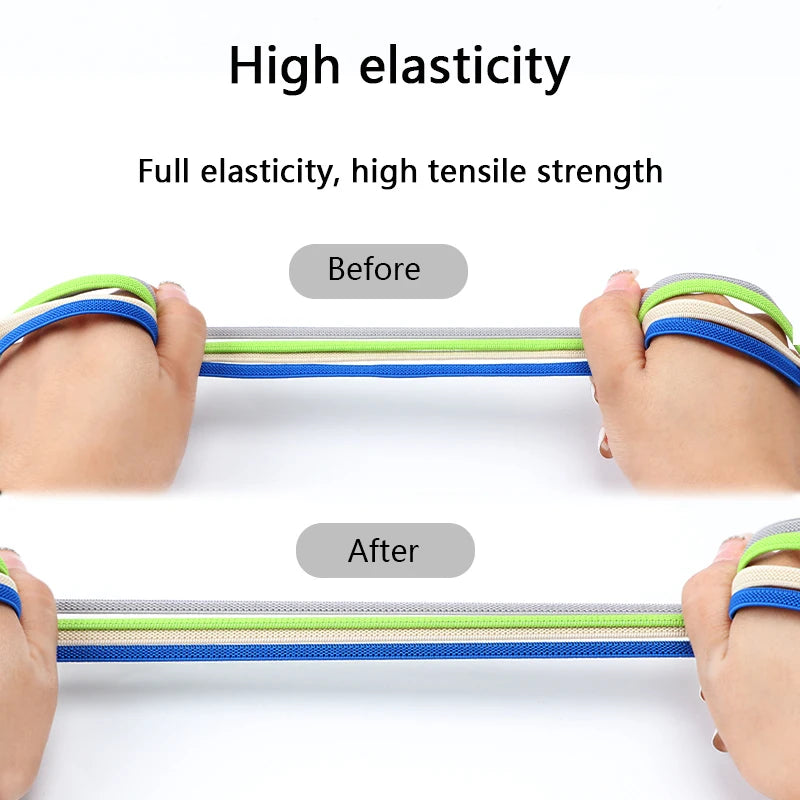 No Tie Elastic Shoe Laces One Size Fits All Adult and Kids Shoes Shoelaces for Sneakers Shoelace Tieless Flat Expand Shoestrings