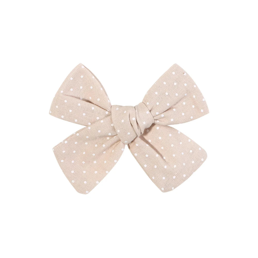 2Pcs/Set Cute Flower Print Bowknot Hair Clips for Baby Girls Cotton Bows Hairpins Barrettes Headwear Kids Hair Accessories Gift