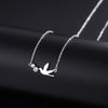 Korea Temperament Cute Swallow Literary Short Silver Color Clavicle Chain Temperament Trendy Female Necklace Jewlery