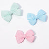 5Pcs/Set Solid Hairpins for Baby Grosgrain Ribbon Bows Hair Clips Boutique Handmade Headwear Girls Baby Hair Accessories