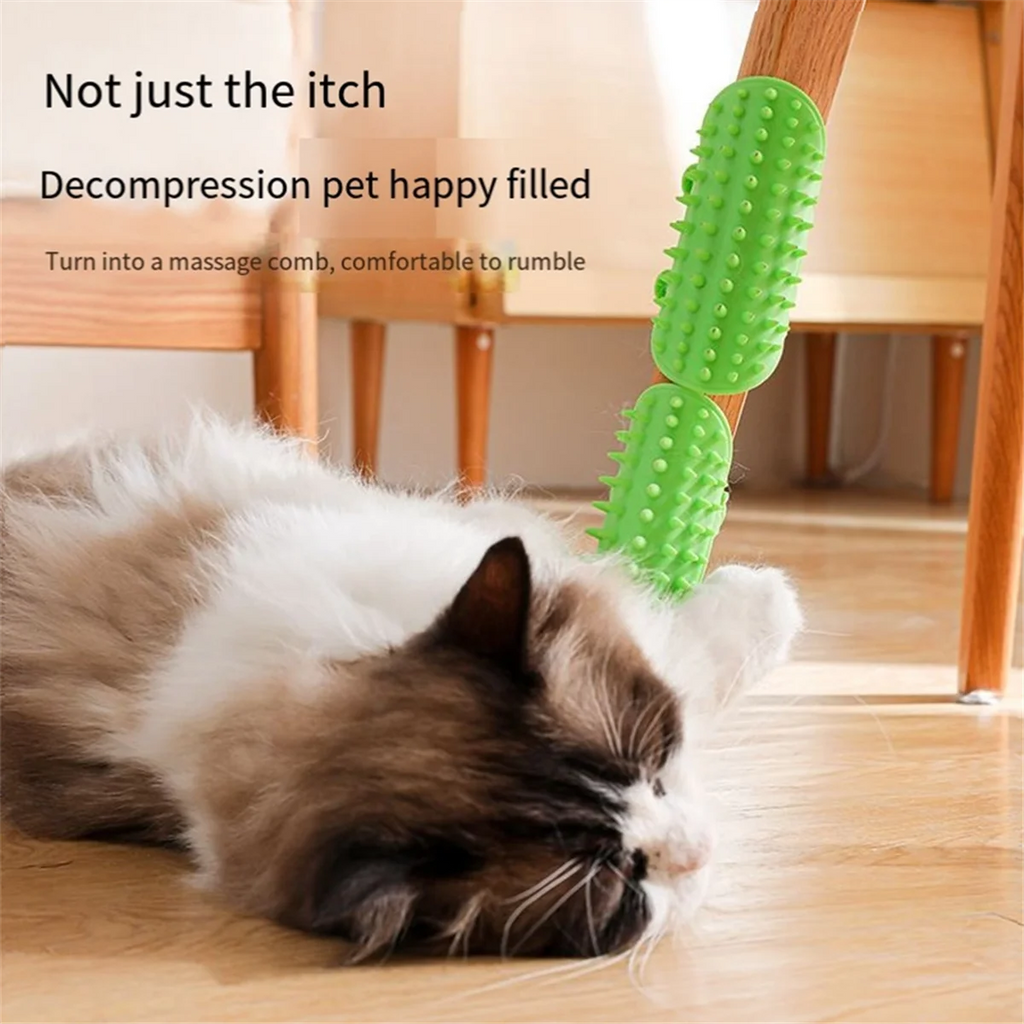 Cat Scratching Massage, Cat Scratching Board, Pet Toys, Silicone Scratching, Cat Toy Table Leg Strap Pink