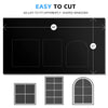 100 Blackout Darkest House Blackout Window Privacy Film Tint Anti Look Cover Glass Window Cloth Car Stickers Light Block Sticker