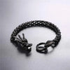 Fashion Stainless Steel Chinese Dragon Bracelet for Men Women Vintage Dragon Design Accessaries Hot Sale Birthday Jewlery Gifts