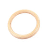 1 Piece Birch Wood Gymnastic Rings Pull Up Gym Ring for Home Fitness Strength Training Adjustable Straps for Optional