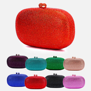 2024 Italy's latest design elegant luxury ladies wedding party dinner gift Crystal gold silver diamond evening clutch bag