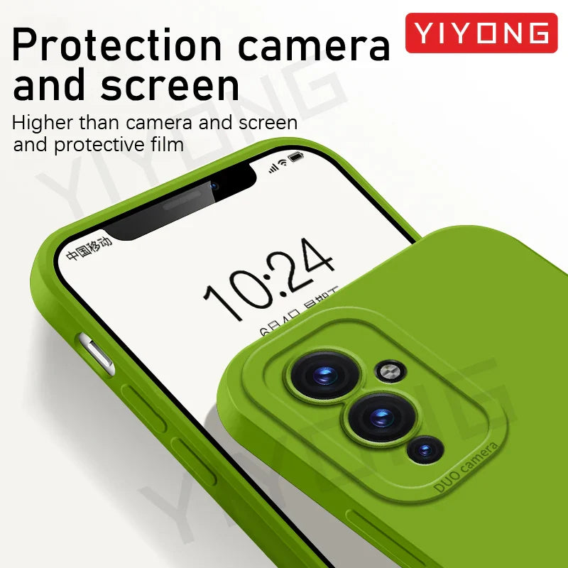 OnePlus9 Case YIYONG Silky Liquid Silicone Soft Cover For OnePlus 9 Pro 9R 9RT One Plus 10 R 10R  ACE 2 ACE2 OnePlus10 Cases