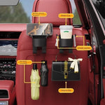 Load image into Gallery viewer, Car Seat Headrest Hook Hanger Storage Organizer Universal with Cup Holder for Handbag Fit Universal Vehicle Car Accessories
