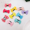 10-50Pcs/lot Candy Color Baby Mini Bow Hair Clips Safety Hair Pins Barrettes for Children Girls Kids Ribbon Hair Accessories