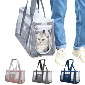 Portable Pet Cat Bag Breathable Dog Carrier Backpack Large Capacity Travel Handbag For Puppy Kitten Outdoor Pet Accessories