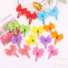 2Pcs/Lot Solid Color Bows Hair Clip For Kids Girls Ribbon Bowknot BB Clip Cute Baby Barrettes Hairpins Headwear Hair Accessories