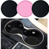 Black Car Auto Cup Holder PVC Anti Slip Insert Coasters Pads Interior Accessories Universal Fits Perfectly For Most Cups Cup Mat