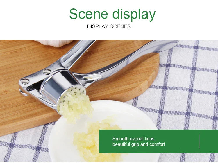 Home Garlic Press Crusher Kitchen Cooking Vegetables Ginger Squeezer Masher Handheld Ginger Mincer Tools Kitchen Accessories