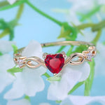 Load image into Gallery viewer, Simple Heart Ring For Women Female Cute Finger Rings Romantic Birthday Gift For Girlfriend Fashion Zircon Stone Jewelry
