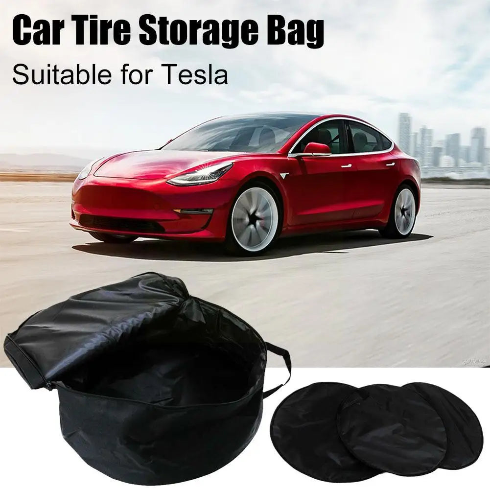 for Tesla MODEL Y 2023 Oxford Cloth Hubcap Cover Save Bag Space Storage Hub Carrying Car Accessories Wheel Protecto B7M8