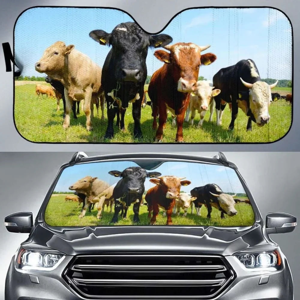 Horse Car Sunshade Mustang Windshield Pet Home Sunshade Custom Pattern Car Accessories Couple Gift Sunshade