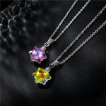Load image into Gallery viewer, Korean The Snowflake Necklaces Female New Stainless Steel Necklace Simple Christmas Crystal Pendant Collarbone Chain Jewlery

