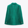 PB&ZA 2023 Autumn/Winter New Casual Fashion Versatile Texture Double Breasted Pockets Casual Blazer