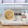 Toy Hamster Roller Plaything Cage Accessories Hedgehog Exercise Wheel Wood Running Small Pet Supplies Wooden