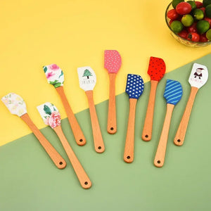 Mini Silicone Spatula Cake Cream Spatula Split Butter Spatula Cake Decoration Tool Baking Accessories Kitchen Cooking Tool