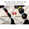 100/300/500PCS Colorful Basic Nylon Ealstic Hair Ties for Girls Ponytail Hold Scrunchie Rubber Band Kid Fashion Hair Accessories