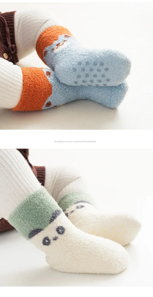 Autumn Winter Thick Warm Baby Stockings Super Soft Middle Tube Socks for Newborn Infant Toddler Boys Girls Mid Calf Long Socks