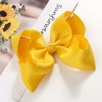 Load image into Gallery viewer, 2Pcs/lot 6''Solid Color Grosgrain Ribbon Bows Hair Clips For Cute Girls Large Handmade Hairpins Barrettes Kids Hair Accessories
