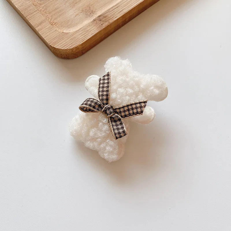 2pcs Toddlers Bear Cute Hair Pins for Children Kids Babies Handmade Girls Hair Clips Fashion Hair Accessories Barrettes Headwear