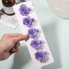 5Pcs/Set Solid Color Sweet Camellia Hair Clips For Kids Girls Flower Hairpins Covered Safety Clips Headwear Hair Accessories