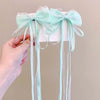 New Fashion Kids Bow Strap Hairpin Baby Weaving Headwear Long Beauty Girls Hairpins Fashion Children's Hair Accessories