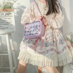 Load image into Gallery viewer, Japanese Kawaii Itabag For Women Small Crossbody Bags PU Leather Transparent Shoulder Bag Girls Handbags and Purses Ita Bag JK
