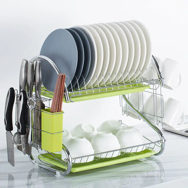 Kitchen Cutlery Storage Box Shelf Plate Tableware Supplies Storage Rack Knife Rack Cupboard Drain Tray Kitchen Household Items