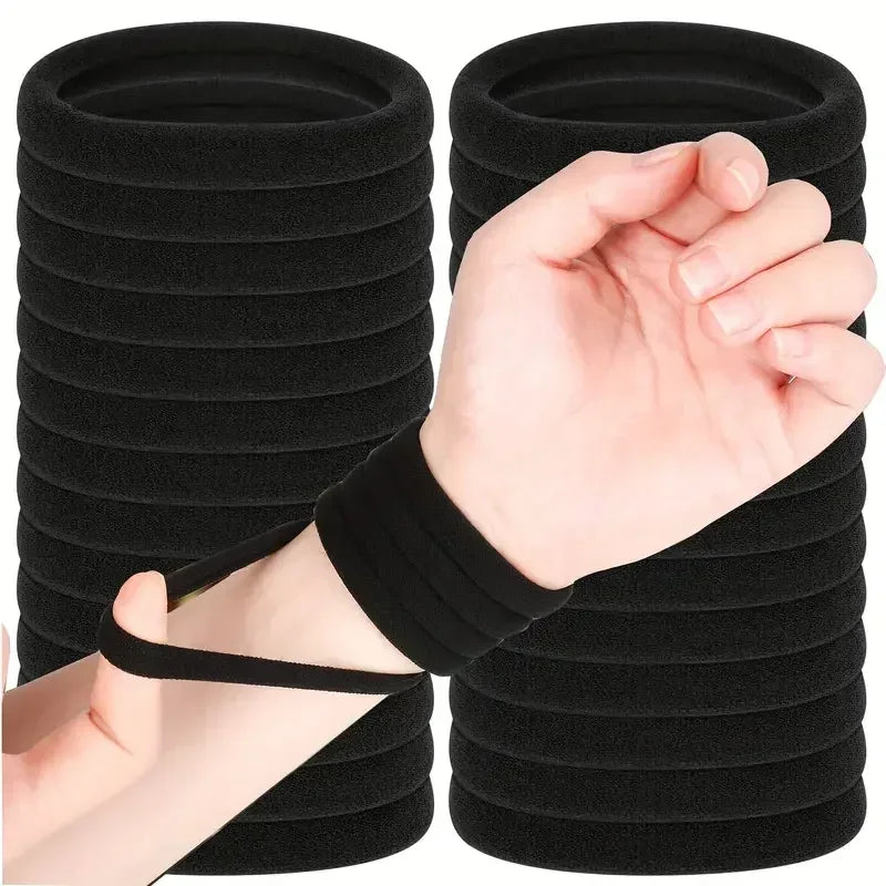 10/100Pcs High Elastic Hair Bands for Women Girls Black Hairband Rubber Ties Ponytail Holder Scrunchies Kids Hair Accessories