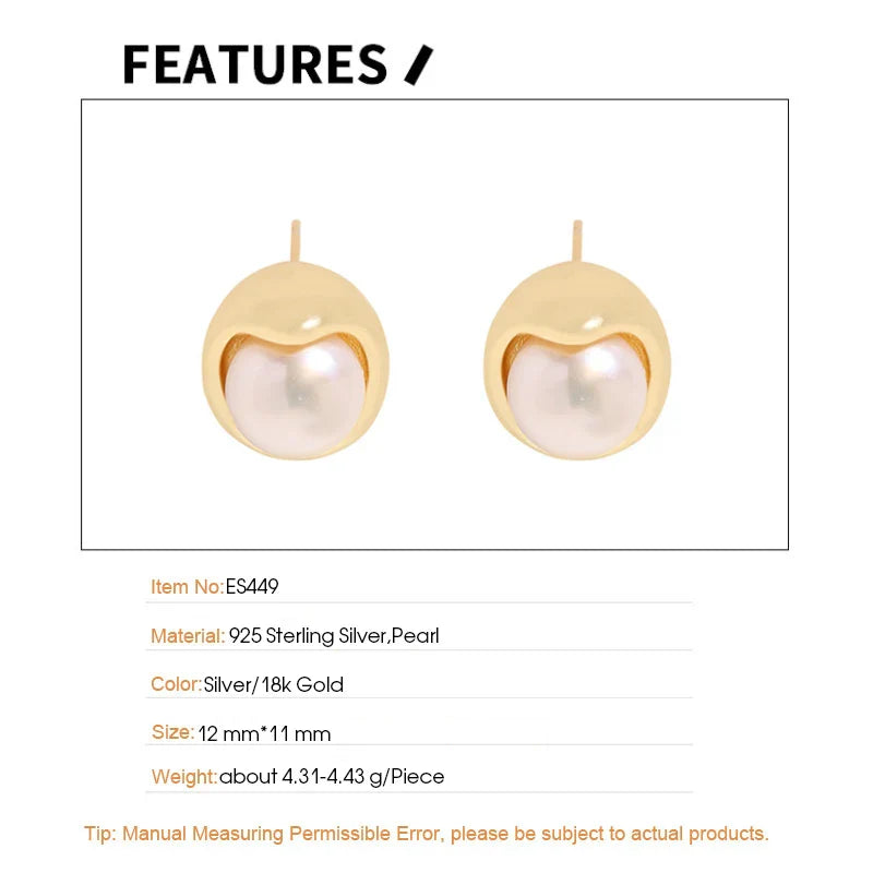 F.I.N.S Original Matching Flower Pearl S925 Sterling Silver Necklace Ring Earrings Texture Bud Silver Gold Wedding Fine Jewelry