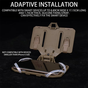 Plate Carrier Phone Mount Vest Phone Holder Foldable MOLLE Navigation Phone Carrier Board For Screen Size 4.7