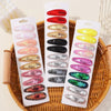 10Pcs/Set Gradient Sequins Metal BB Clips Hair Clips for Kids Handmade Solid Color Hairpins Barrettes Girl Hair Accessories Sets