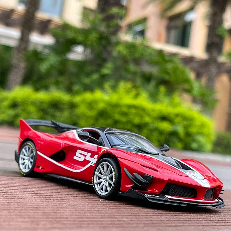 Bburago 1:32 Ferrari FXXK EVO Supercar Alloy Car Toy Car Metal Collection Model Car Sound and light Toys For Children