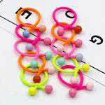 Load image into Gallery viewer, Red Cherry Baby Hair Bands Cute Girls Elastic Ponytail Holder Ties Heaband Kids Headwear Ropes Scrunchie Hair Accessories
