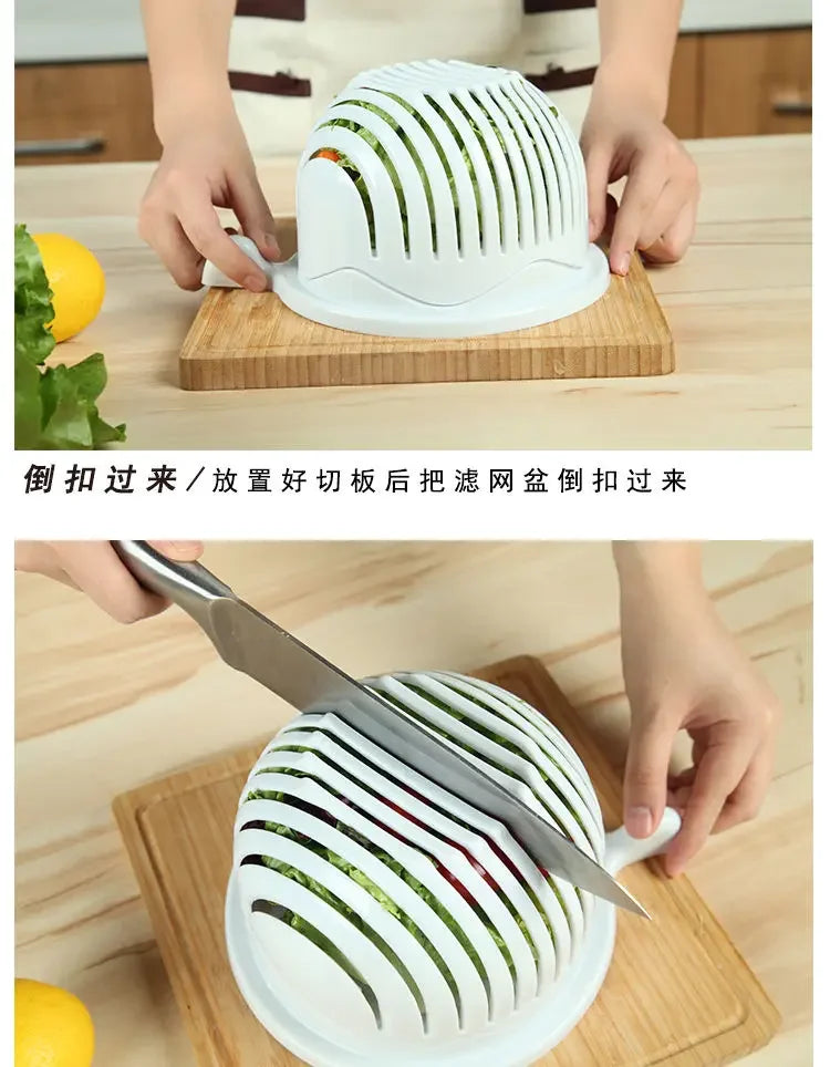 Chopper Vegetable Salad Cutter Cutting Bowl Vegetable Slices Cut Fruit for Kitchen Tools Accessories Gadgets Kitchen Items