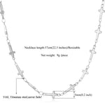 Load image into Gallery viewer, Fashion Stainless Steel Dainty Cross Choker Necklaces for Men Women Religious Amulet Accessaries Hot Sale Birthday Jewlery Gifts
