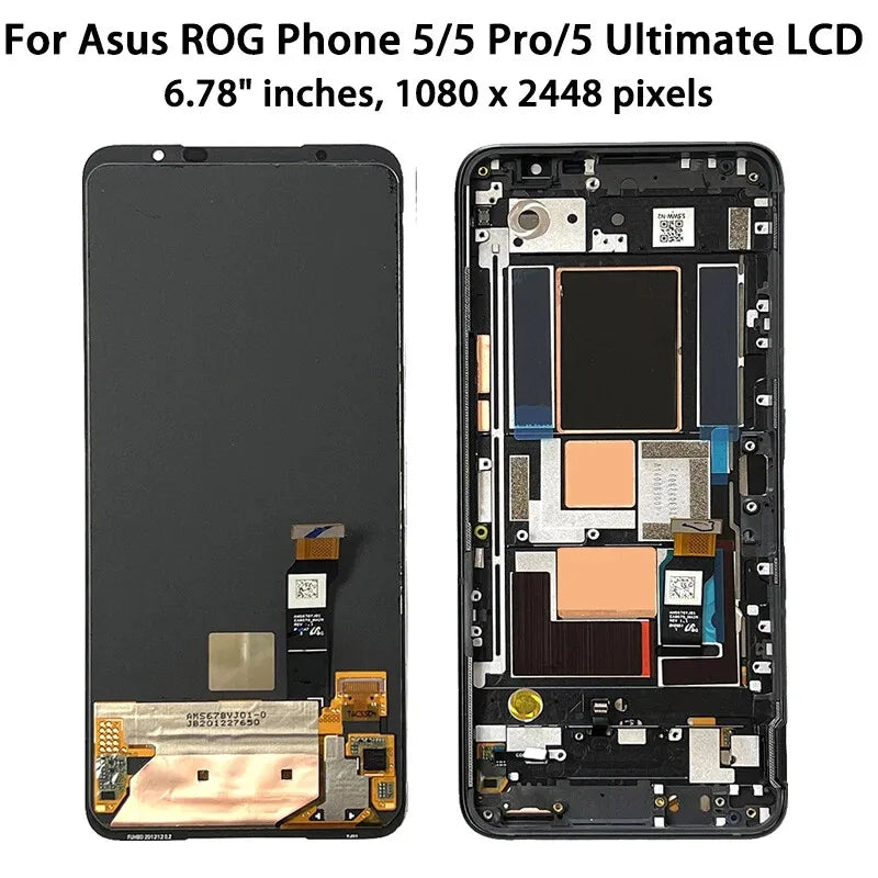 Super AMOLED Series Screen LCD For ASUS ROG Phone 1 2 3 5 5S 5S Pro 5 Pro 6 6 Pro 7 7 Ultimate LCD Touch Screen Digitizer Assemb