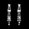 Luxury Simulated Pearl Tassels Bride Wedding Necklace Earing Set Crystal Zircon Wedding Bridal Jewelry For Women Bijoux Gift