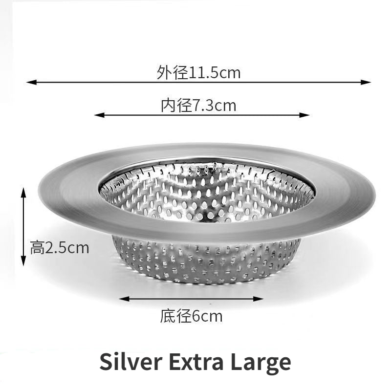 1PCS Kitchen Sink Filter Stainless Steel Mesh Strainer Wash Basin Drain Hole Trap Hair Catcher Stopper for Bathroom Accessories