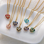 Load image into Gallery viewer, Stainless Steel Chain Heart Necklace For Women Goth Hugs Zircon Heart Pendant Necklace Trendy Wedding Marriage Jewlery Gift 2023
