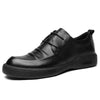 Shoes Casual Men Leather Big Toe Soft Sole Dress Versatile Business Lace-Up Summer Breathable Style 2023