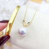 DIY Pearl Accessories S925 Pure Silver Chain Set with Empty Holder Gold Silver Rabbit Silver Chain Fit 9-13mm Circle L019