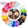 10pcs/lot Baby Girls Hair Bows Hairpins 3.2" Grosgrain Ribbon Pinwheel Toddler Clips Children Kids Accessories Gifts Photo Props