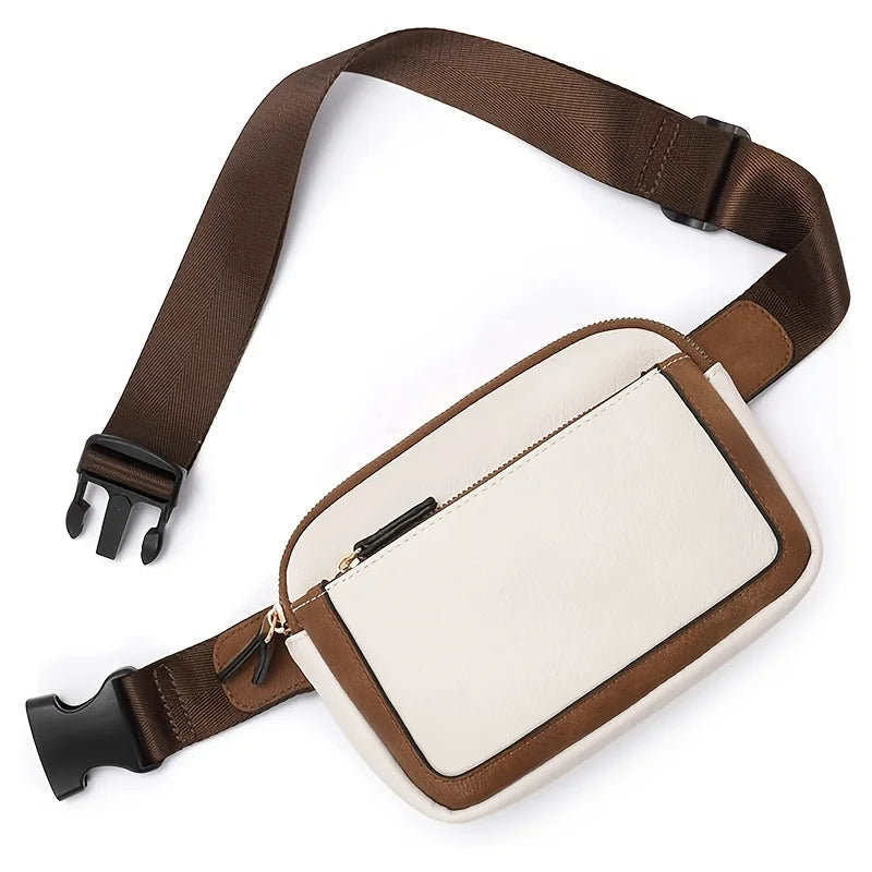 Waist Belt Bags For Women Crossbody Waist Bag Adjustable Strap Vegan PU Leather Women Messenger Handbag